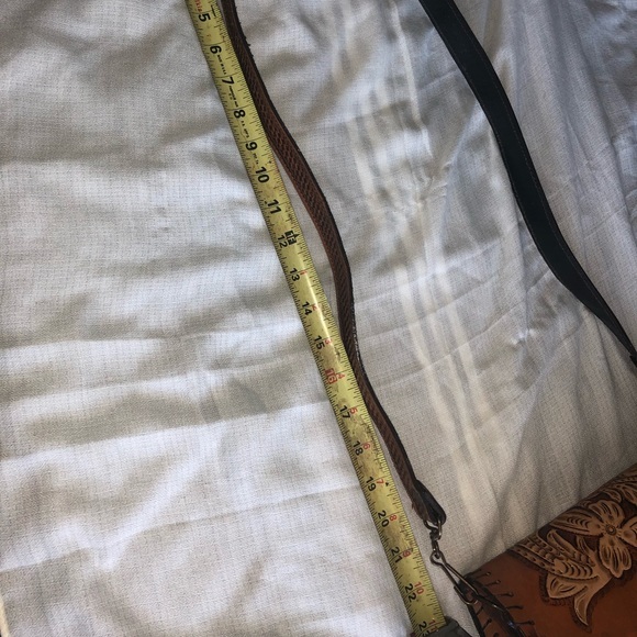 Authentic Leather Floral Crossbody - Picture 8 of 8